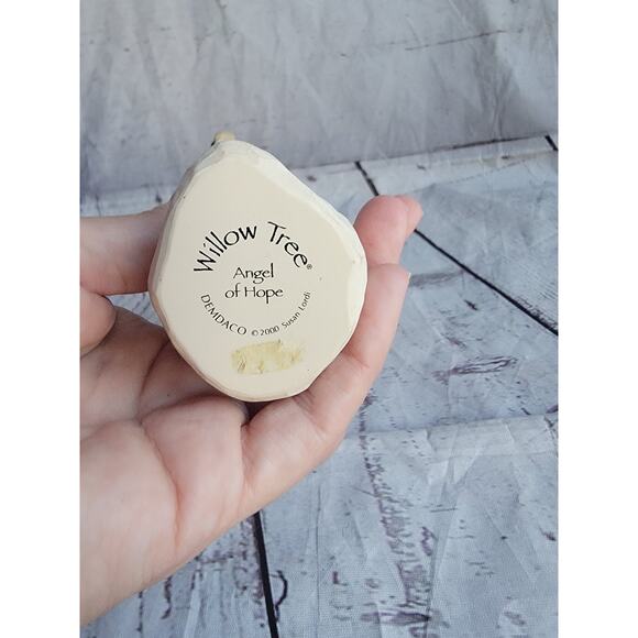 2001 DEMDACO Willow Tree Angel of Hope With Lantern Wooden Art Figurine 5.5in - Picture 7 of 7